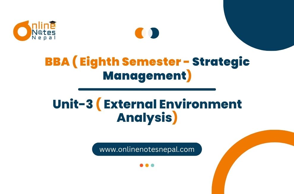 Unit 3: External Environment Analysis - Strategic Management | Eight Semester Photo